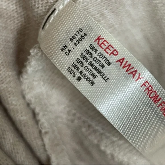 Free People Beach Top Tunic Two Body Corps Deux Cowl Relaxed Fit Lounge Oatmeal - Picture 13 of 15